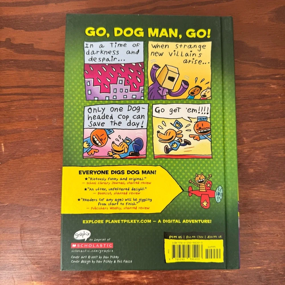 3 Dog Man books Dav Pilkey hardcover graphic novel kitties brawl unleashed New
